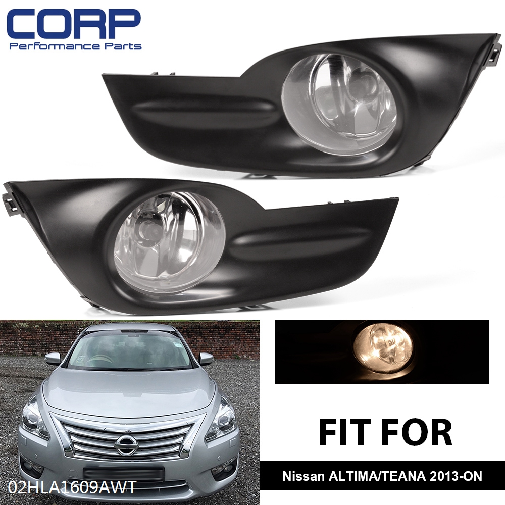 BUMPER FOG LIGHTS LAMP SMOKE W//COVER+HARNESS FOR 2013 2014 2015 ALTIMA SEDAN 4DR
